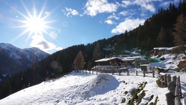 Die Peeralm wird auch um diese Jahreszeit von der Sonne verwöhnt.