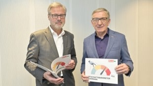 Kammerspitze: Direktor Karl-Heinz Dernoscheg (links) und Präsident Josef Herk sehen noch keinen ...