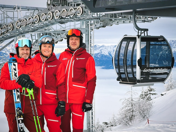 Das Nassfeld-Touristik-Trio Roland Sint, Christopher Puntigam und Markus Brandstätter freut sich ...