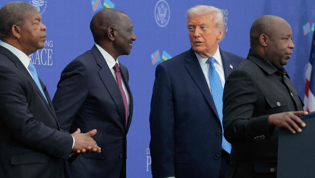 Gemeinsam mit US-Präsident Donald Trump haben Ruanda und die Demokratische Republik Kongo ein ...