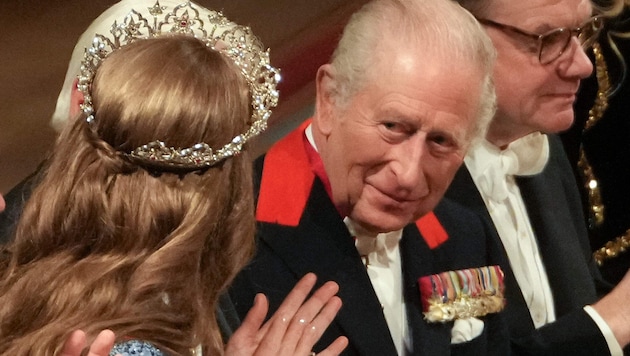 Rührende Verbundenheit: König Charles – hier mit liebevollem Blick auf Prinzessin Catherine beim ...