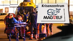 Mit einem Hubschrauber wurde das schwerstverletzte 15-jährige Mädchen nach der Messerattacke ...