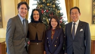 Justin Trudeau, Katy Perry, Yuko Kishida und Fumio Kishida