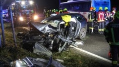 In diesem Auto wurde der 70-Jährige eingeklemmt.