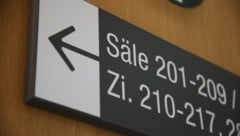 Strafprozess im Verhandlungssaal 208 des Landesgerichtes.