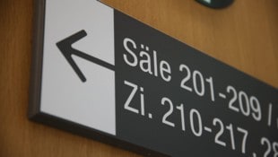 Strafprozess im Verhandlungssaal 208 des Landesgerichtes.