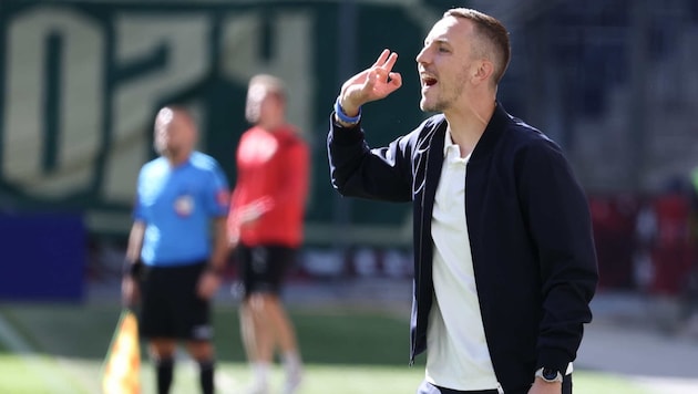 Musste im Hinspiel gegen Lustenau lauter werden: Liefering-Trainer Daniel Beichler.