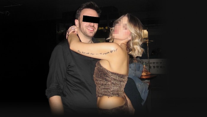 The alleged perpetrator Patrick M. and the victim Stefanie P. at a party in a club in Graz in ...