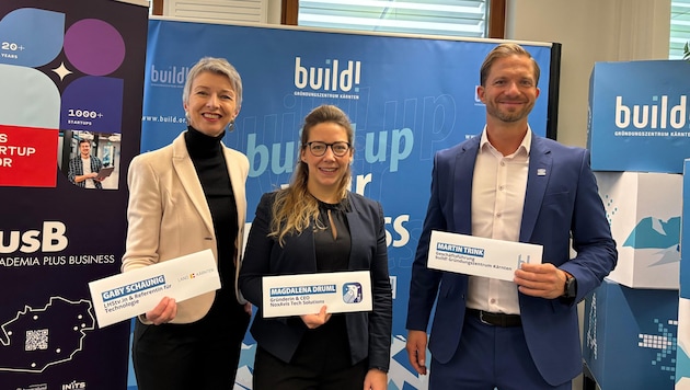 Magdalena Druml präsentierte ihr Tool im Lakeside Park.