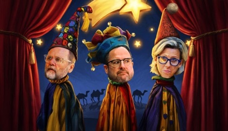 Das sind die Unheiligen Drei Könige.