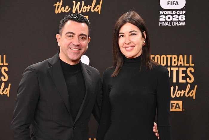 Xavi Hernandez and wife Nuria Cunillera