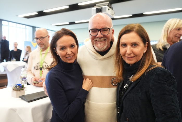 Hatten Spaß: Sonja und Gerry Friedle mit Isabella Leutgeb.
