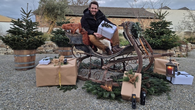 Der Papa wollte einen Traktor, bekommen hat er einen Schlitten – zu besichtigen im Dufthof ...