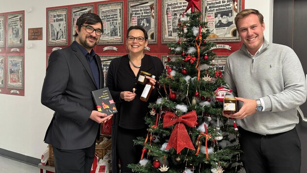 Weihnachtlicher Tag des Honigs: Patrik Grausberg, der Obmann des Landesverbandes für Bienenzucht ...