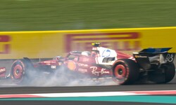Lewis Hamilton fliegt in Abu Dhabi ab.