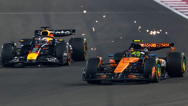 Max Verstappen und Lando Norris wollen sich heute die Fahrer-Krone aufsetzen.