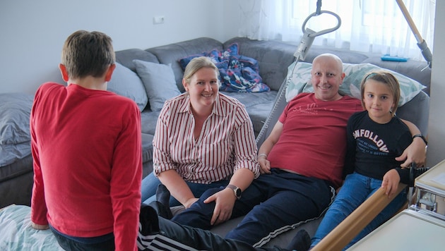 Ohne Lift kann Reinhard nicht ins Schlafzimmer im Obergeschoss.