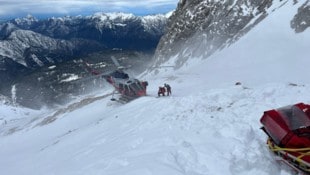 Im Bereich der Zugspitze ereignete sich das Unglück.