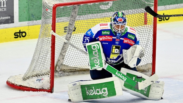 VSV-Goalie Joe Cannata wurde von einer kleinen Fangruppe beschimpft.