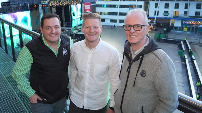 Tenne-Chefpartie: Benjamin Jarz, Christian Steiner und Hermann Egger (v. li.)