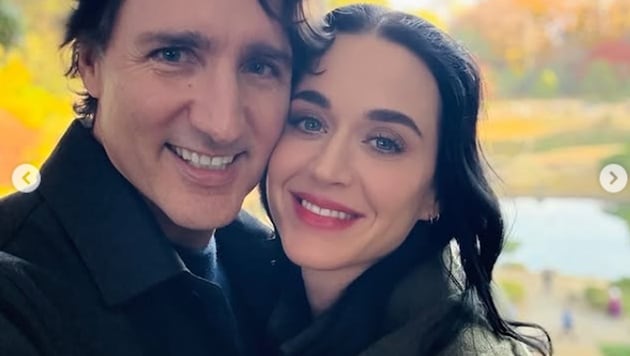 Katy Perry und Justin Trudeau posten ihr allererstes Liebes-Selfie.