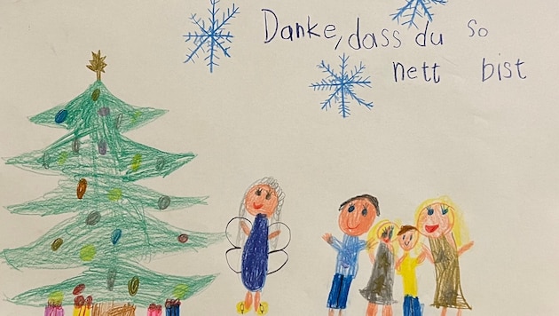 Laura aus Plainfeld in Salzburg schickte uns ihr Christkind.