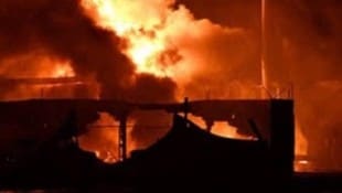 Nach dem Angriff veröffentlichte der Bürgermeister von Krementschuk dieses Bild.