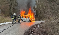 Der Wagen brannte in Losenstein völlig aus.
