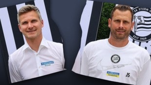 Krone KREATIV/GEPA pictures Gespalten: Sturm-Sportdirektor Michael Parensen und Trainer Jürgen Säumel