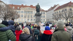 Schlusskundgebung am Freiheitsplatz