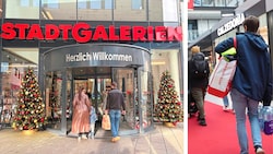 In den StadtGalerien in Schwaz (links) schaute die „Krone“ kurz vor Mittag vorbei. Zu dem ...