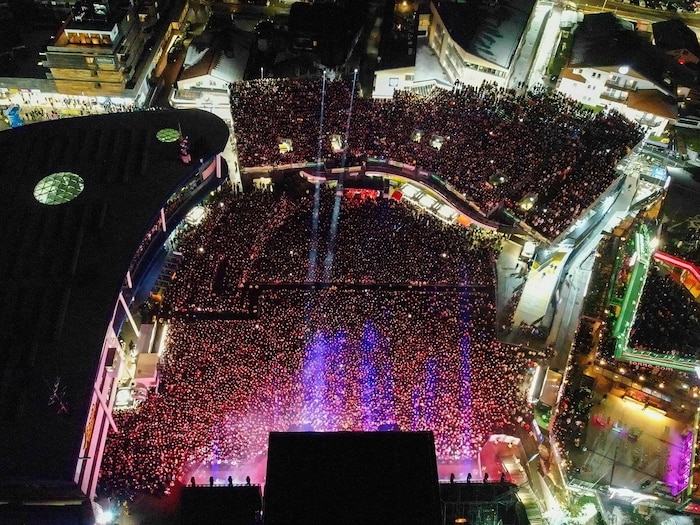 Trotz der Massen verlief alles friedlich.