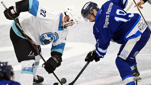 Lukas Kampitsch (re.) und Paternion behielten gegen Lendhafen mit Philipp Waldner die Oberhand.