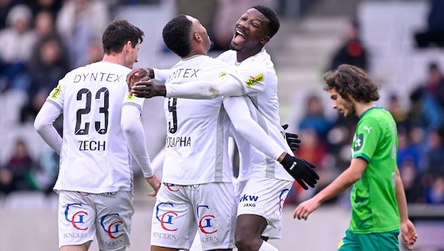 Ousmane Diawar traf doppelt beim 3:0 in Innsbruck.