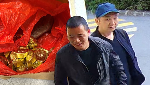 Nach diesen beiden Männern wird seit April gesucht. Sie sollen das Opfer mit falschen ...