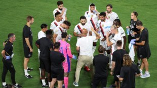 Trinkpause bei der Klub-WM für die Profis von Manchester City.