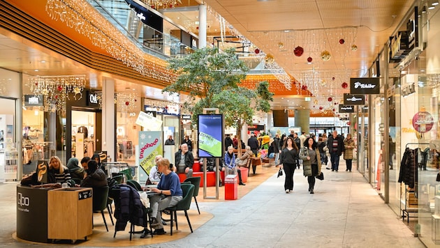 Gut besucht, aber nicht übervoll waren die Shoppingcenters.