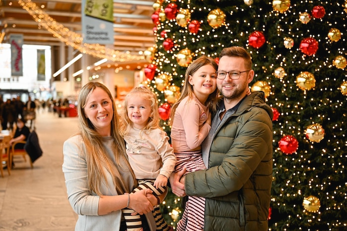 Diese Familie landete eher zufällig im Einkaufszentrum