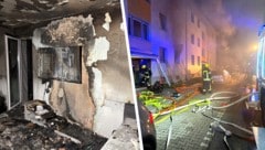 Binnen weniger Minuten stand die Wohnung in Flammen. Die Feuerwehr Neusiedl am See leistete ...