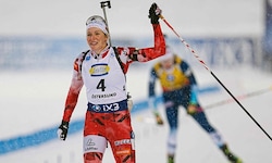 Lisa Hauser gewann die Verfolgung in Östersund (Sd).