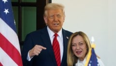 US-Präsident Donald Trump mit Italiens Regierungschefin Giorgia Meloni