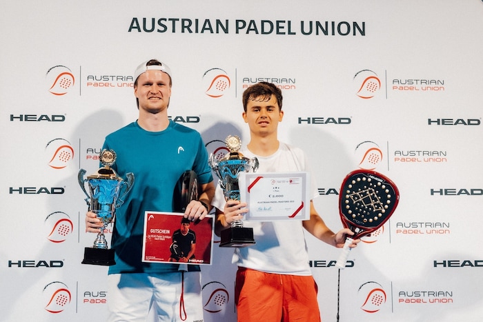 Markus Krocher und Moritz Eiersebner holten sich den Titel beim Austrian Padel Masters.