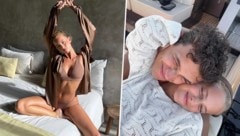 Lando Norris feiert mit Margarida Corceiro seinen ersten Formel-1-Weltmeistertitel.