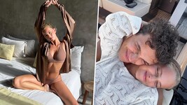 Lando Norris feiert mit Margarida Corceiro seinen ersten Formel-1-Weltmeistertitel.