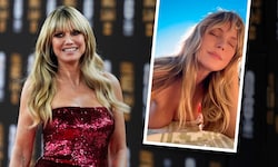 Während wir uns in der Vorweihnachtszeit durch Nieselregen und Kälte kämpfen, liegt Heidi Klum ...