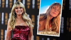 Während wir uns in der Vorweihnachtszeit durch Nieselregen und Kälte kämpfen, liegt Heidi Klum ...