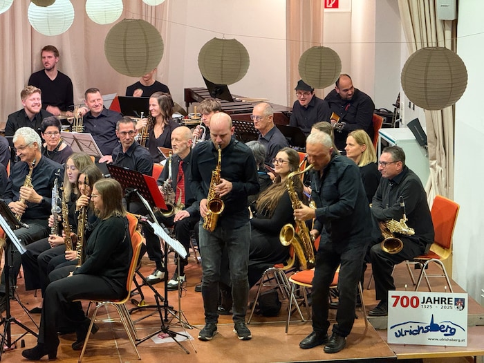 Natürlich durften auch die Saxophonisten solieren