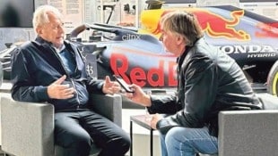KroneTV Dr. Helmut Marko im Gespräch mit „Krone“-Redakteur Richard Köck.