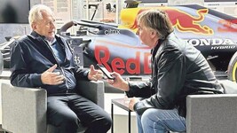 Dr. Helmut Marko im Gespräch mit „Krone“-Redakteur Richard Köck.