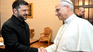 Der ukrainische Staatschef traf Papst Leo XIV. in dessen Sommerresidenz in Castel Gandolfo.